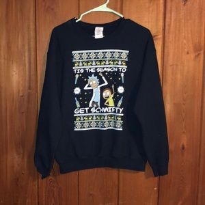 Rick and Morty Get Schwifty Ugly Christmas Sweater